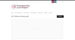 Desktop Screenshot of kingstonprize.ca