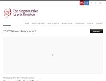Tablet Screenshot of kingstonprize.ca